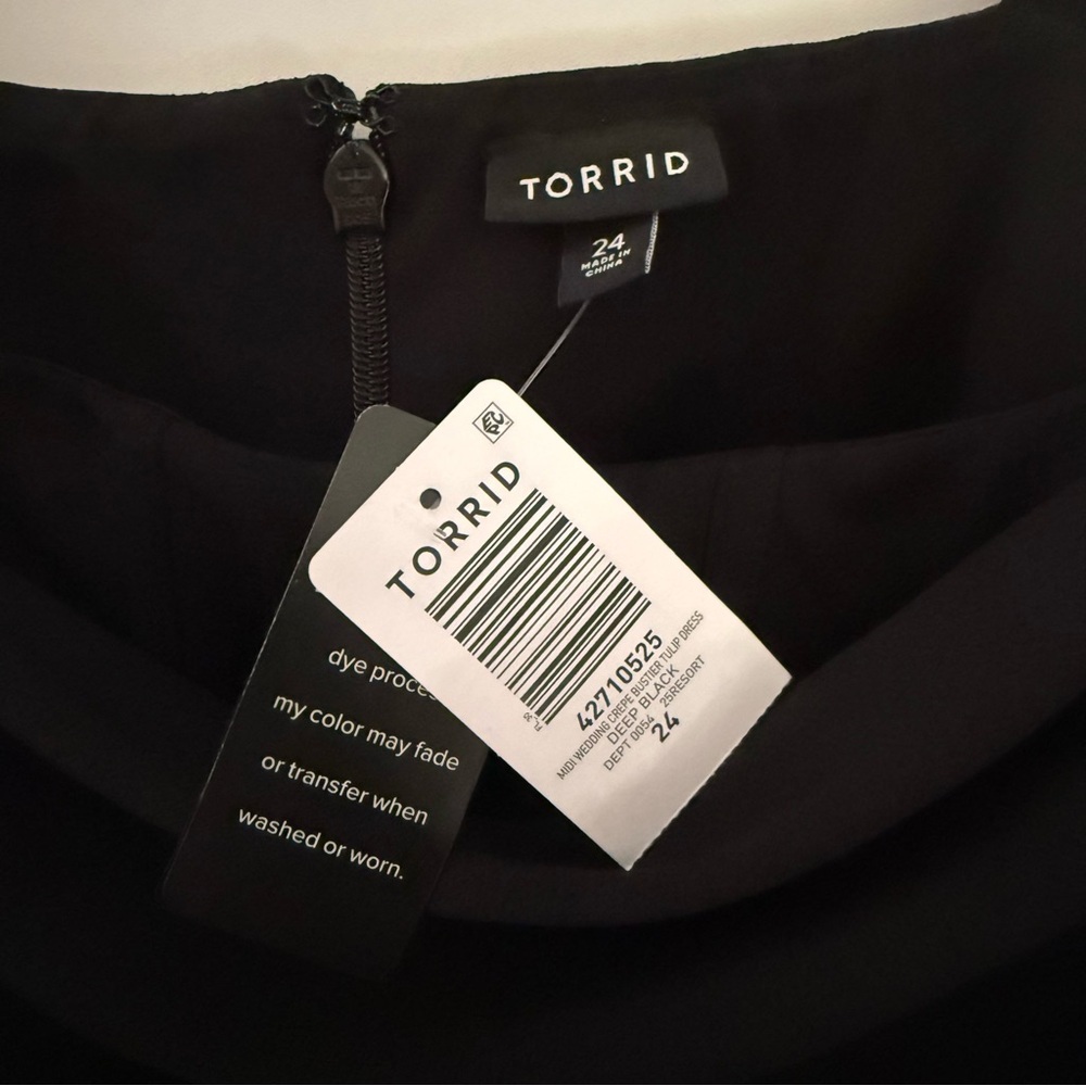 NWT Torrid Tulip Hem Bustier Midi Dress - Size 24W - Picture 11 of 16